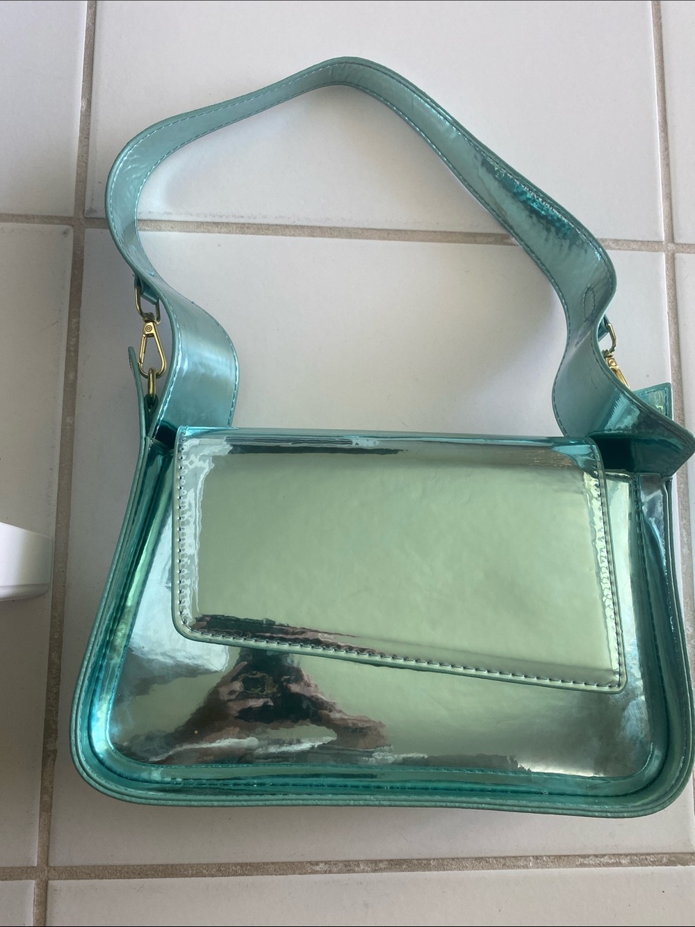 Target Teal Iridescent Crossbody Bag